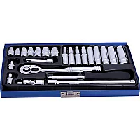 BlueSpot 24 Piece 14 Drive Hexagon Socket Set