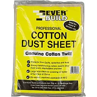 Everbuild Cotton Twill Dust Sheet