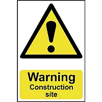 Scan Warning Construction Site Sign
