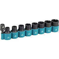 Makita 9 Piece 12 Drive Impact Socket Set