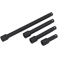 Sealey 4 Piece 12 Drive Impact Socket Extension Bar Set