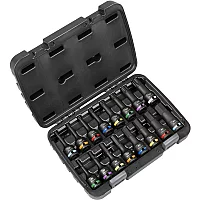 Sealey Premier 16 Piece 12 Drive Hex and Torx Impact Socket Bit Set