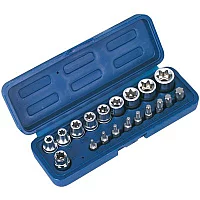 Sealey 19 Piece 38 Drive Torx Socket and Screwdriver Bit Set