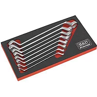 Sealey 8 Piece Offset Double End Ring Spanner Set