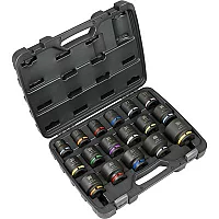 Sealey Premier 17 Piece 34 Drive Hexagon Impact Socket Set