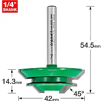 Trend CRAFTPRO Mitre Lock Joint Router Cutter