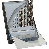 Bosch PRO Robust Line 10 Piece HSSG Drill Bit Set