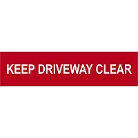 Scan Keep Driveway Clear Sign