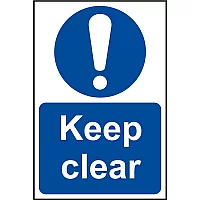 Scan Keep Clear Sign