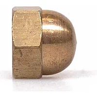 Sirius Brass Hexagon Dome Nuts
