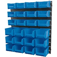 Draper Wall Storage Unit with 24 Bins Small Medium
