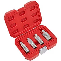 Sealey 4 Piece 38 Drive Magnetic Spark Plug Socket Set