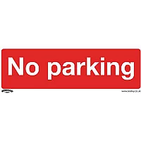 Sealey Rigid Plastic No Parking Sign Pack of 10